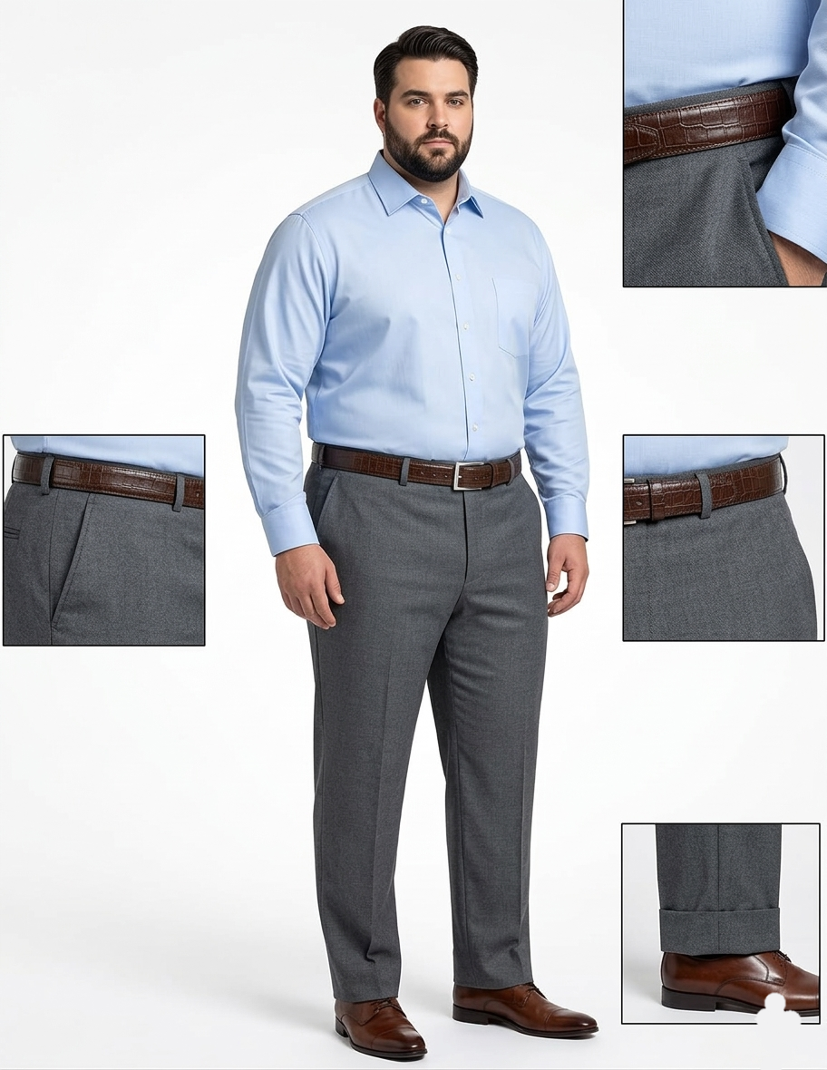 GUN METAL GREY FORMAL TROUSER