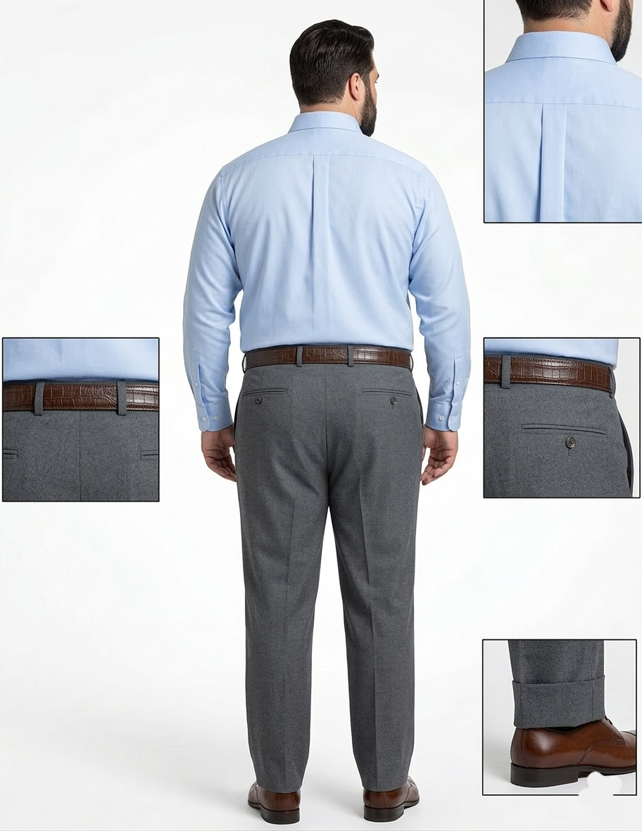 GUN METAL GREY FORMAL TROUSER - Image 2