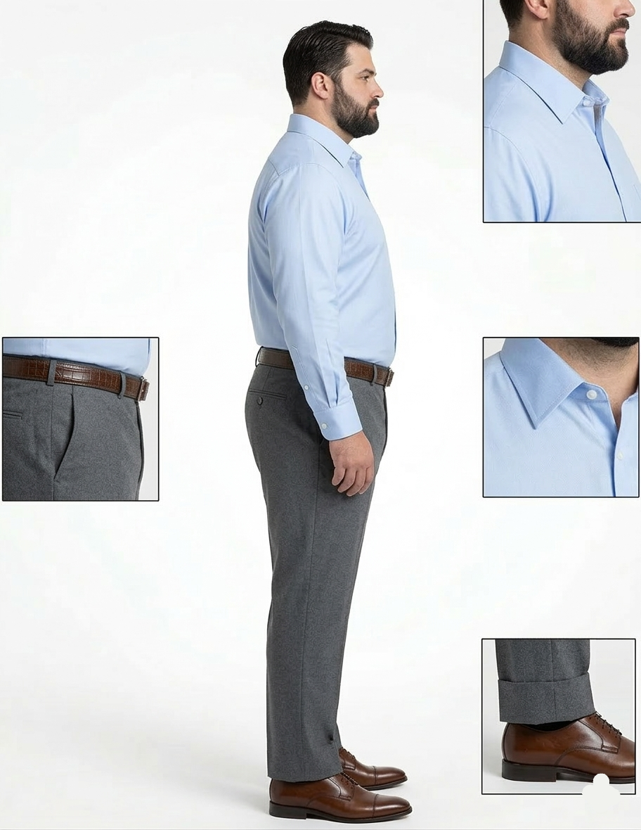 GUN METAL GREY FORMAL TROUSER - Image 3